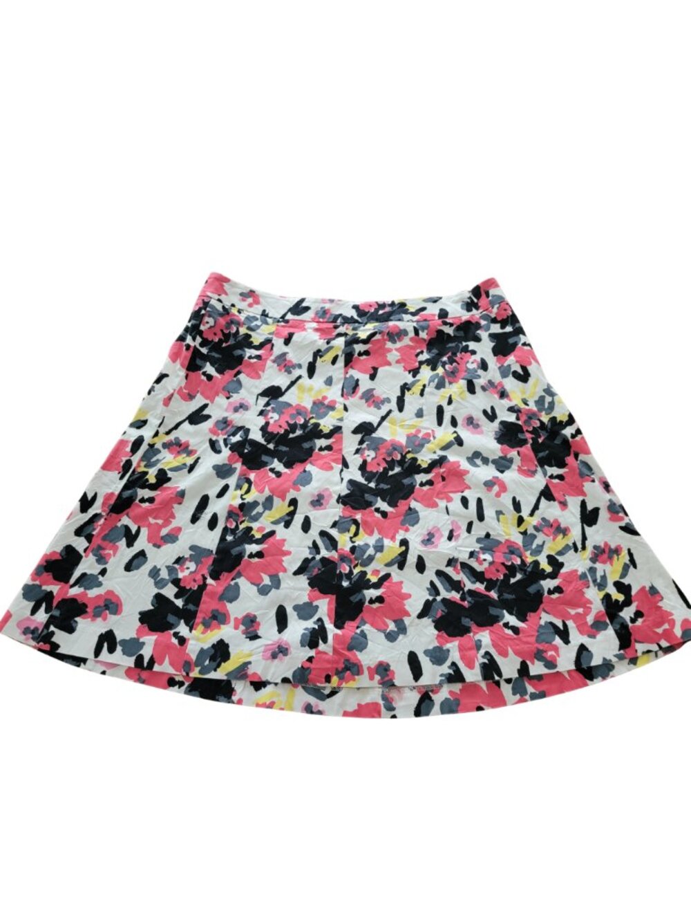 Lane Bryant Colorful Floral A Line Midi Pleated Circle Skirt